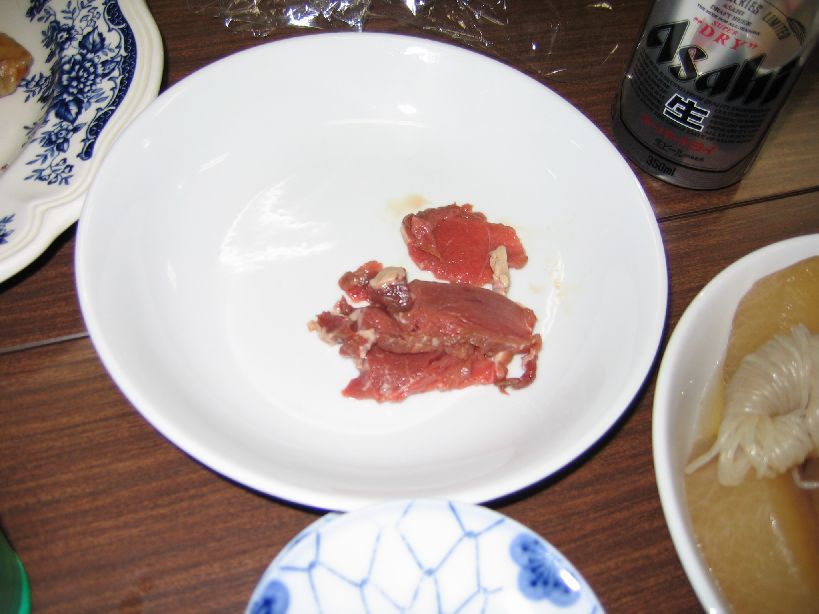 Deer sashimi